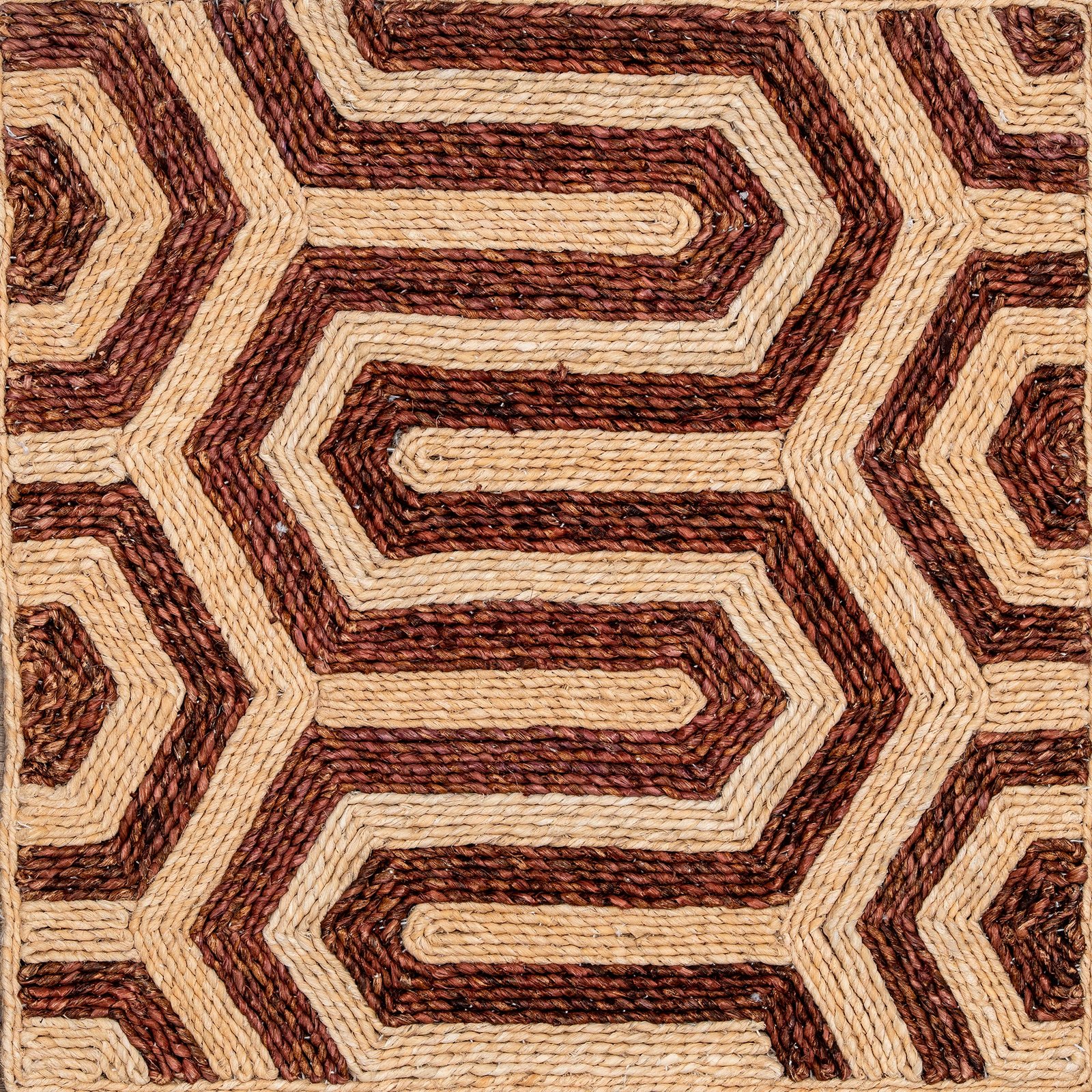 Labyrinth Rust Brown Natural