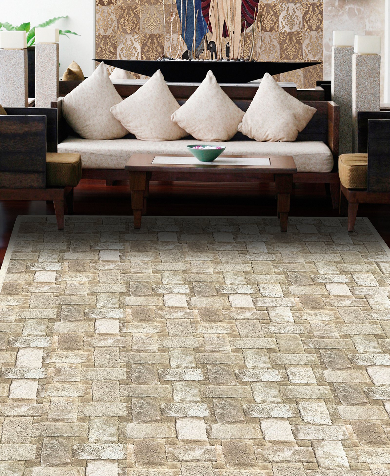 BASKET WEAVE CHAMPAGNE