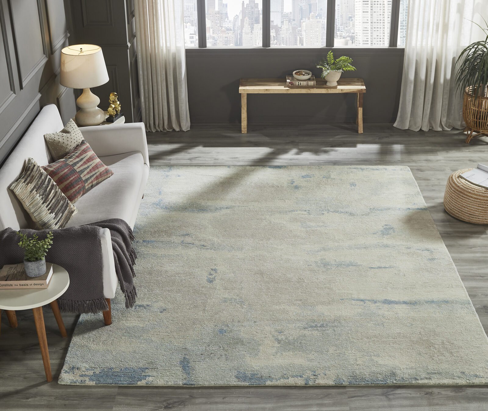 Helix Azure - Cream -Grey