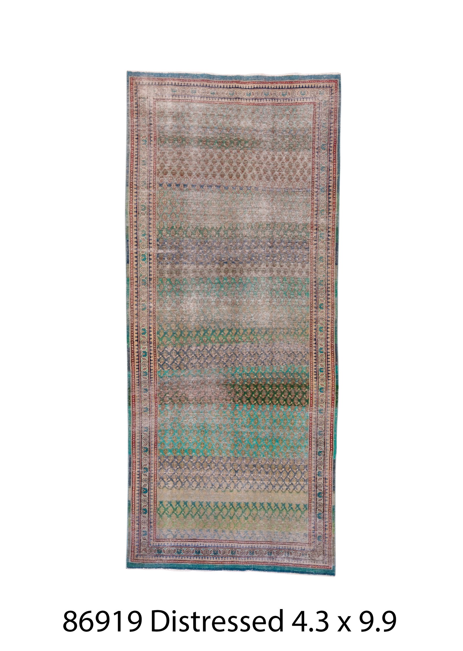 Distressed 9' 9" X 4' 3"